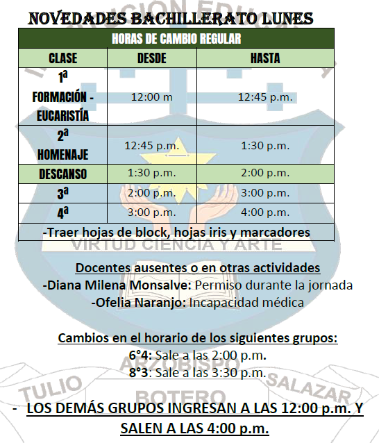 horario